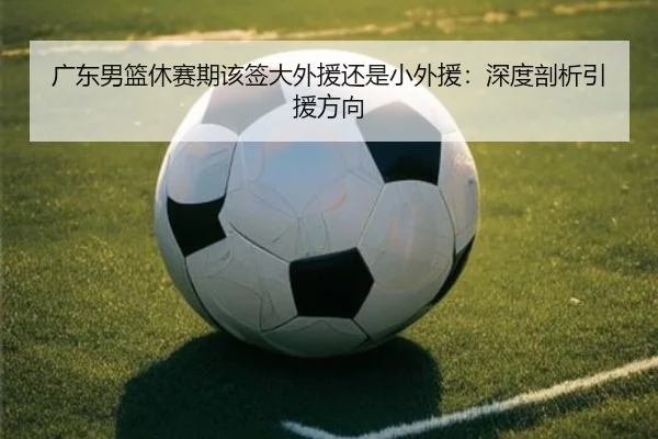 广东男篮休赛期该签大外援还是小外援：深度剖析引援方向